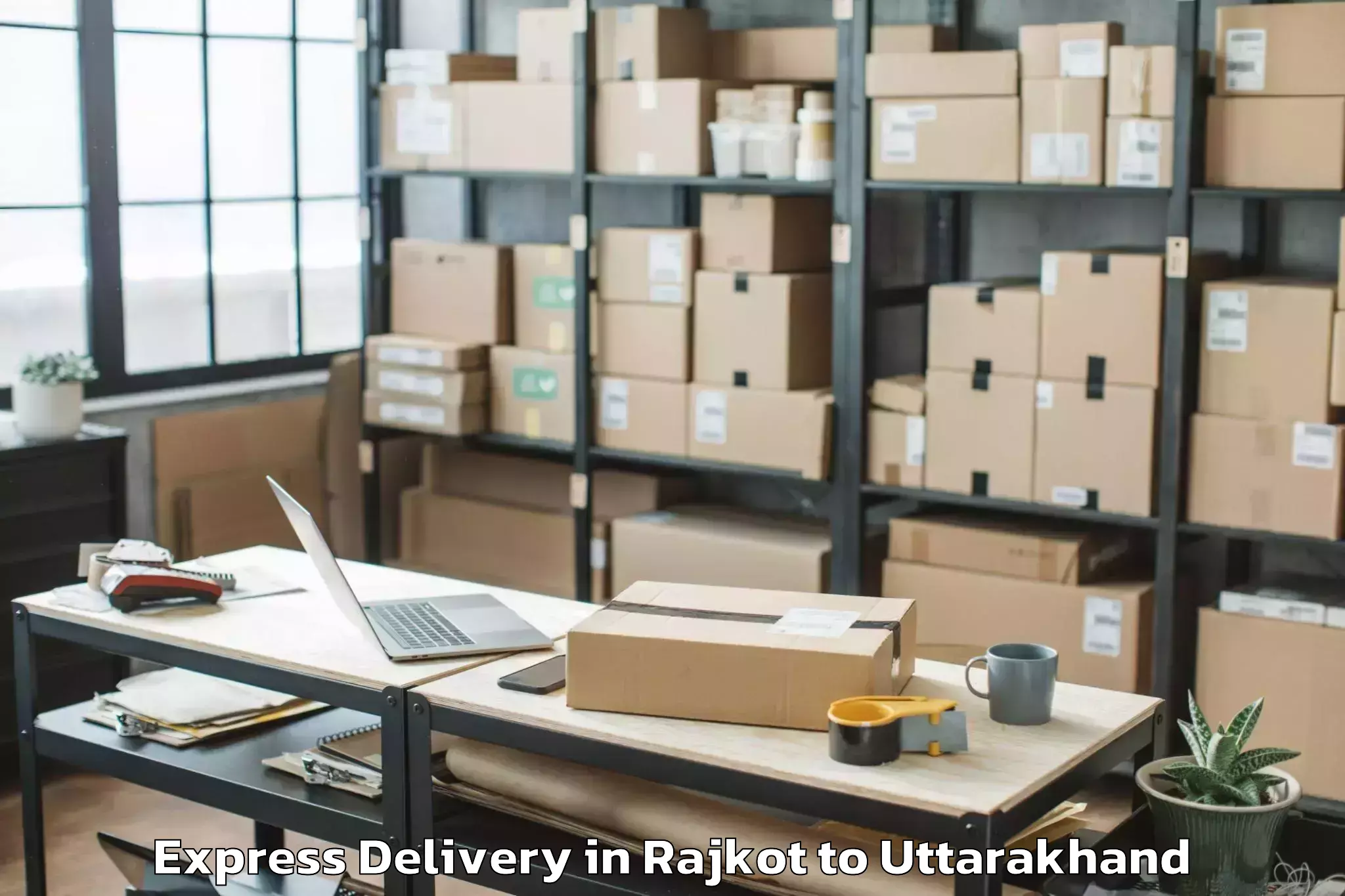 Book Your Rajkot to Uttarakhand Sanskrit Universit Express Delivery Today